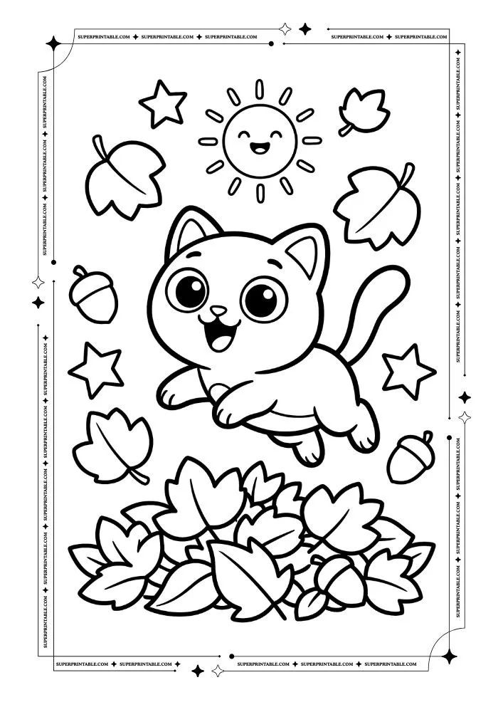 Cat Coloring Pages 20