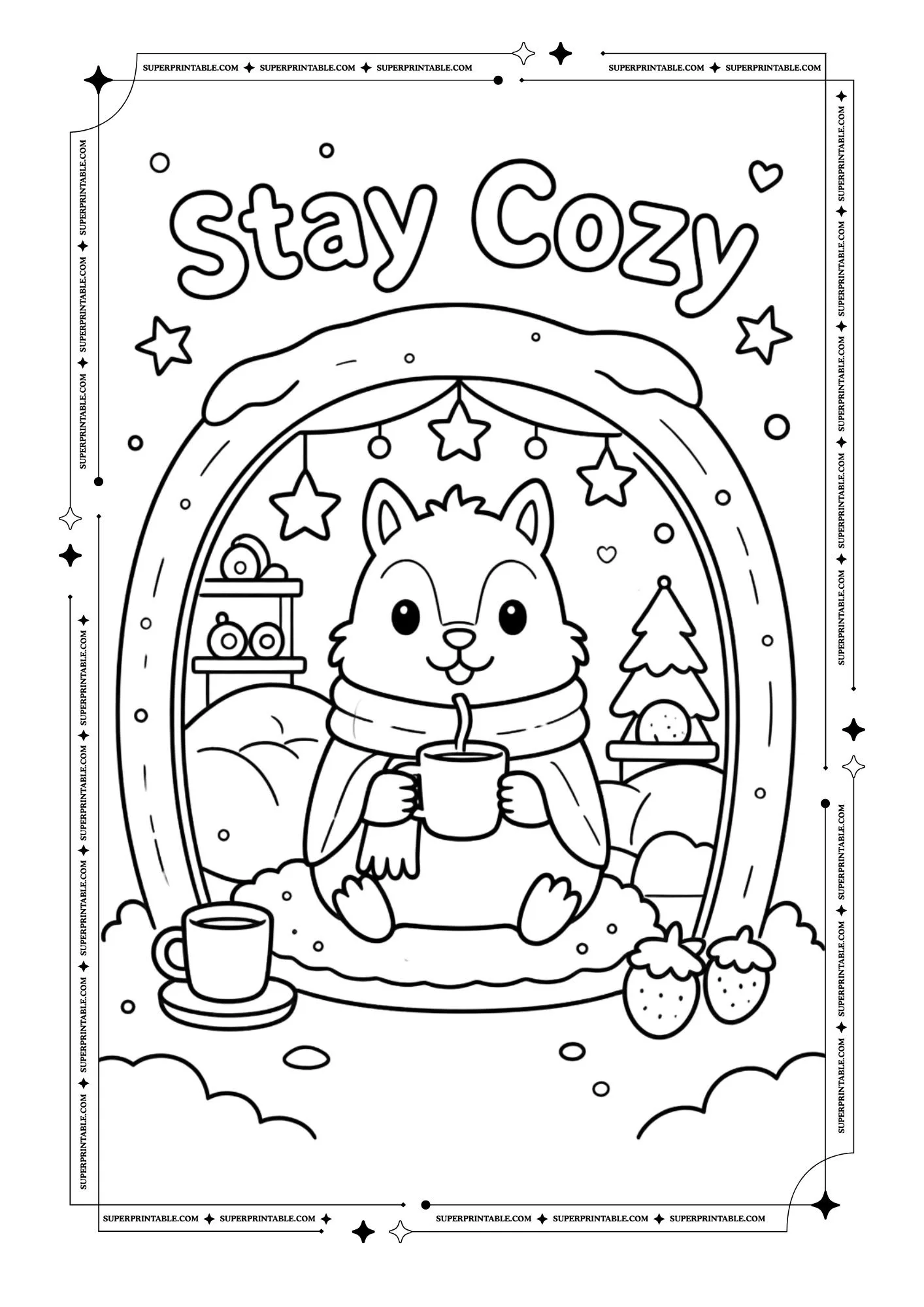 Chipmunk Coloring Pages 3