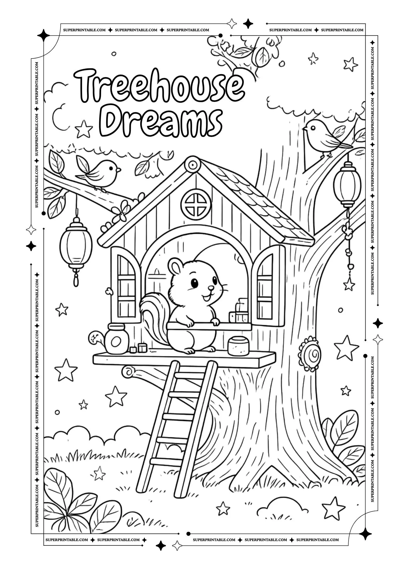 Chipmunk Coloring Pages 4