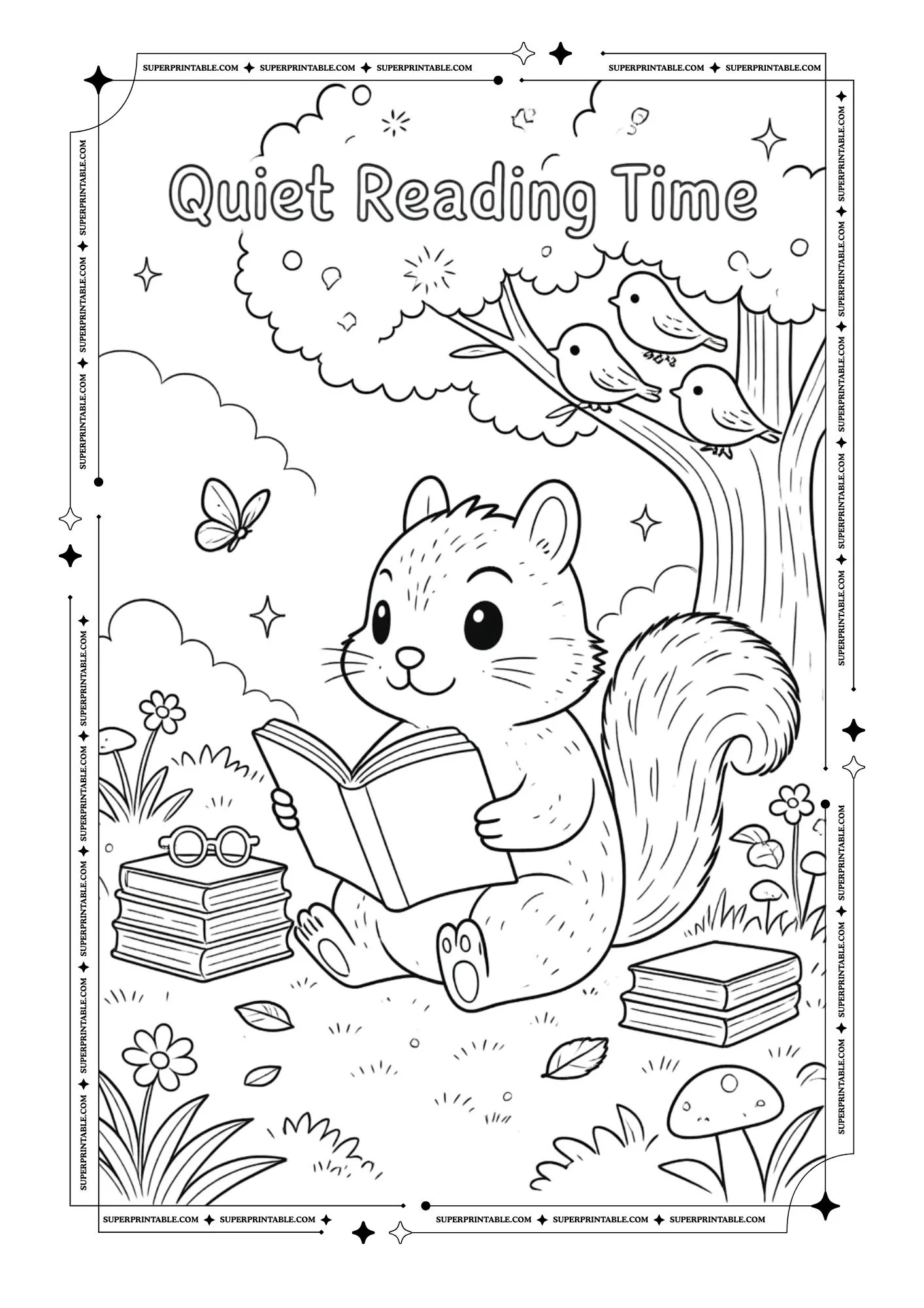 Chipmunk Coloring Pages 8
