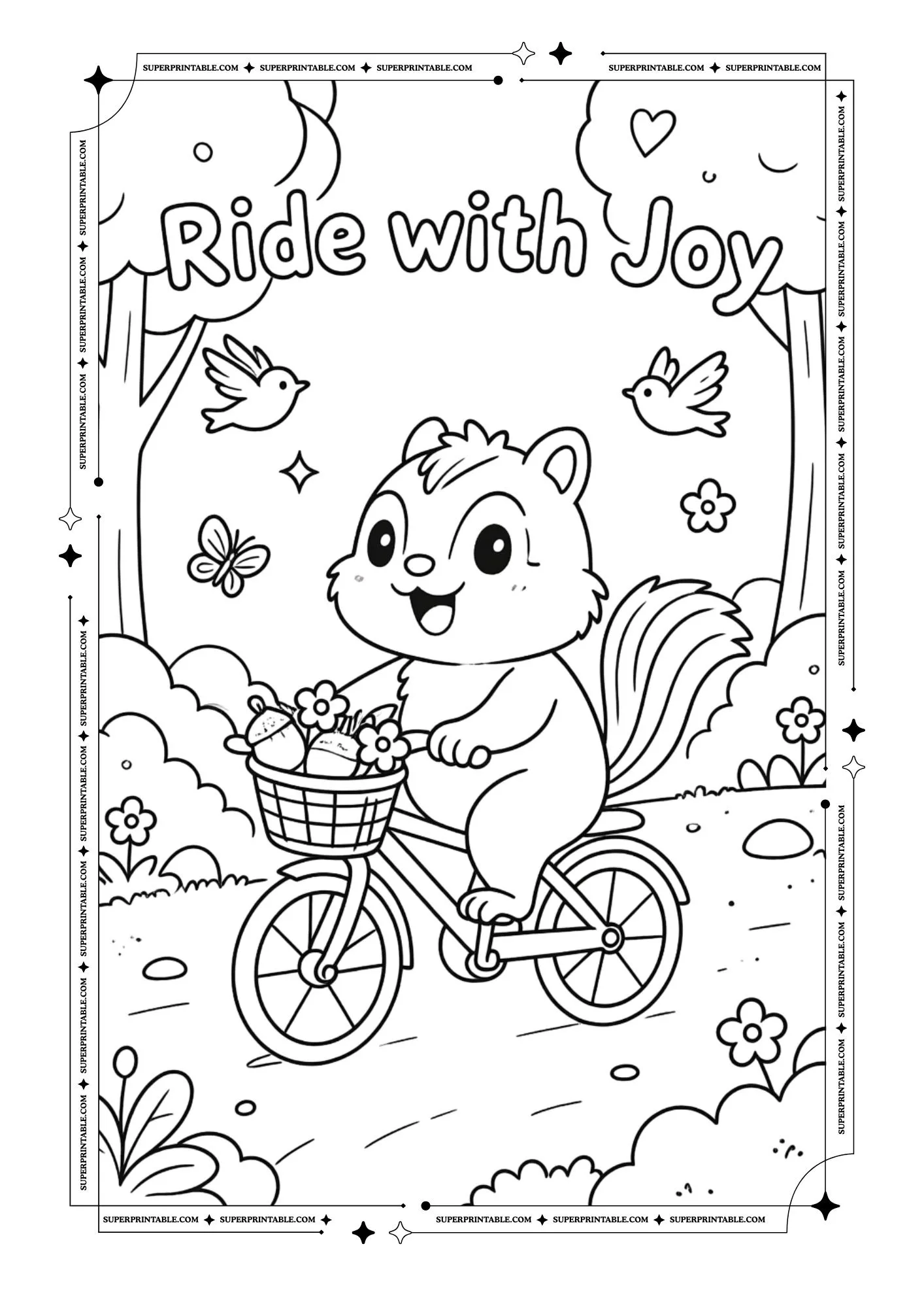 Chipmunk Coloring Pages 9