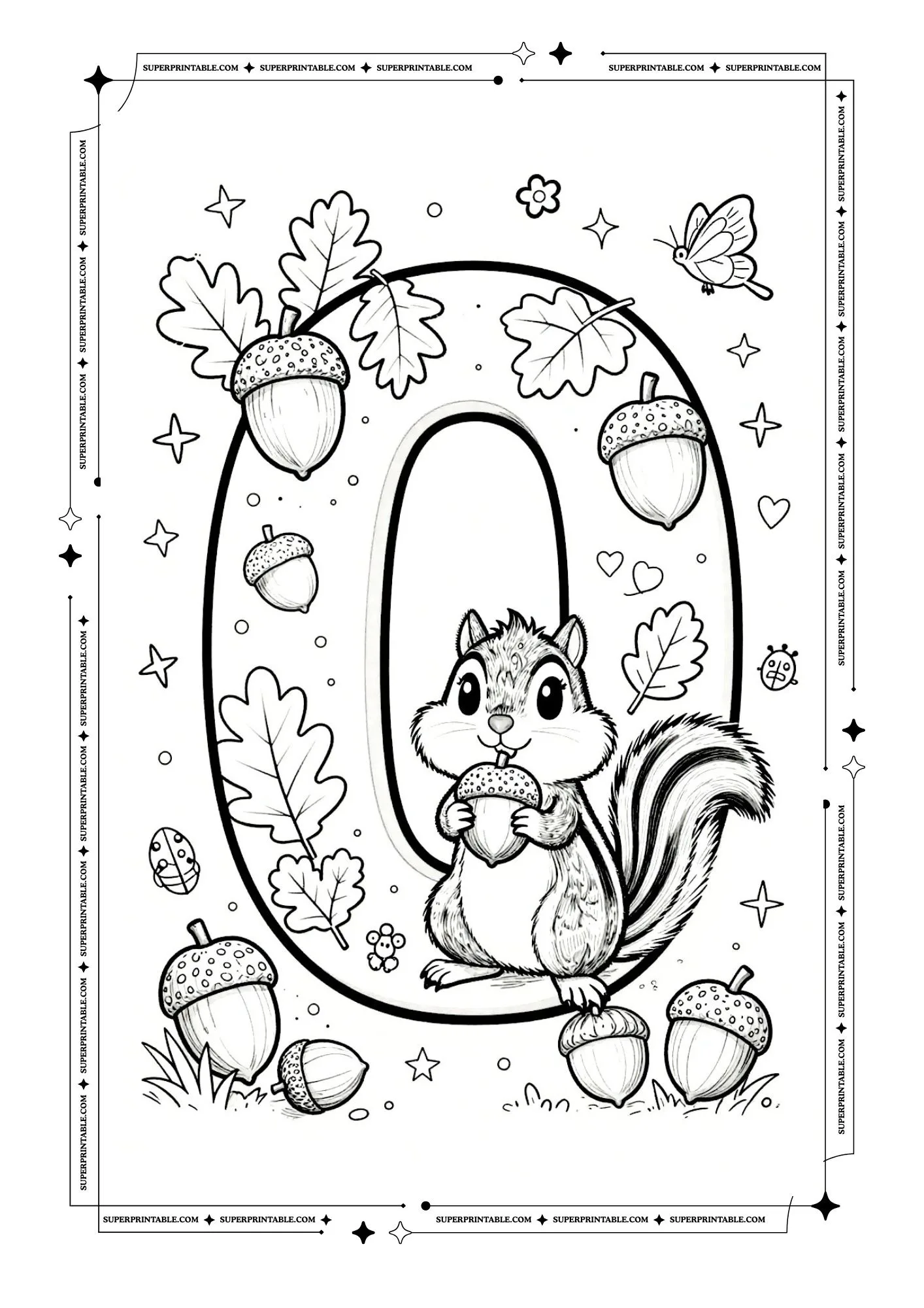 Chipmunks Number Coloring Pages 1