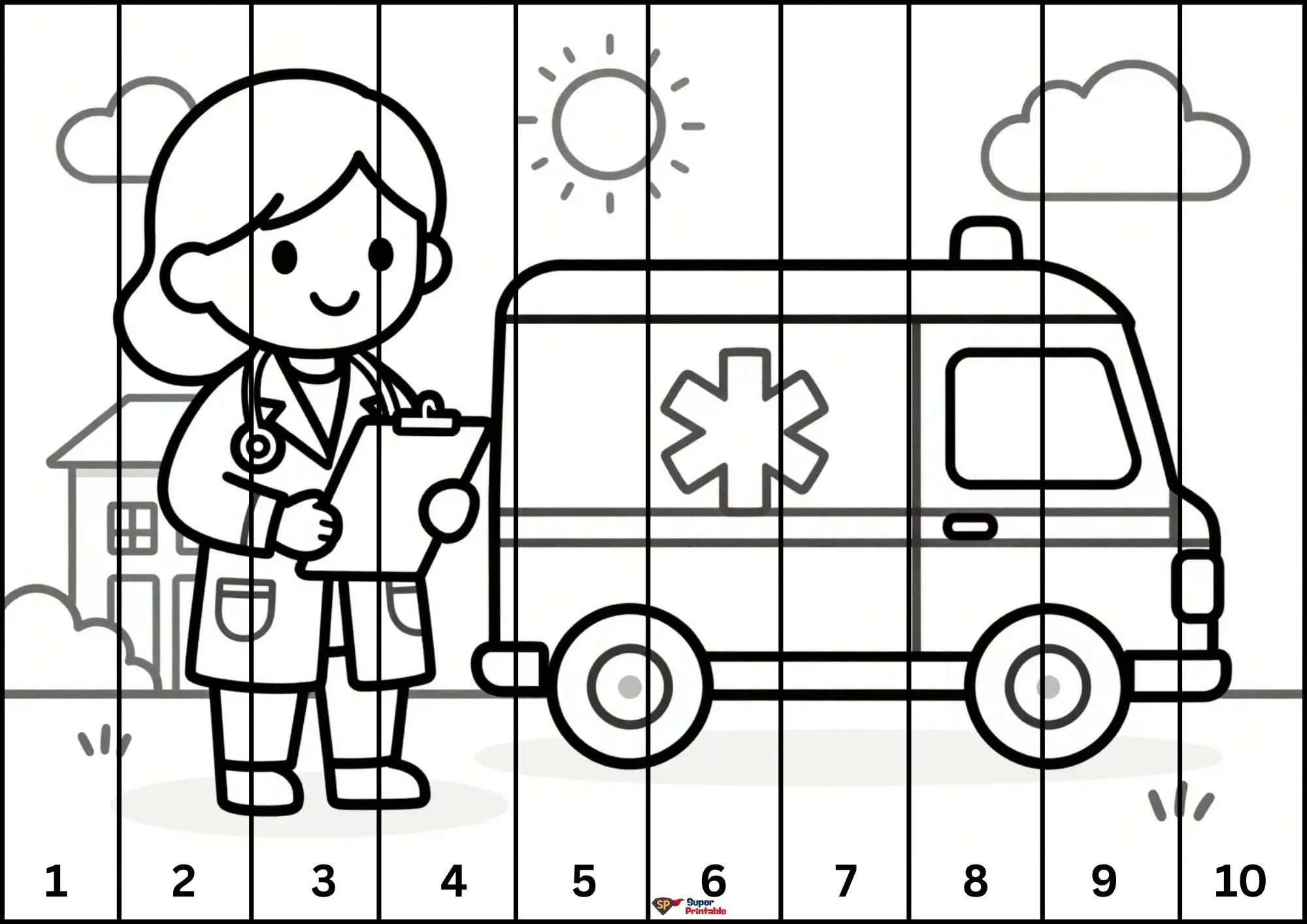 Community Helper Cut and Color 1