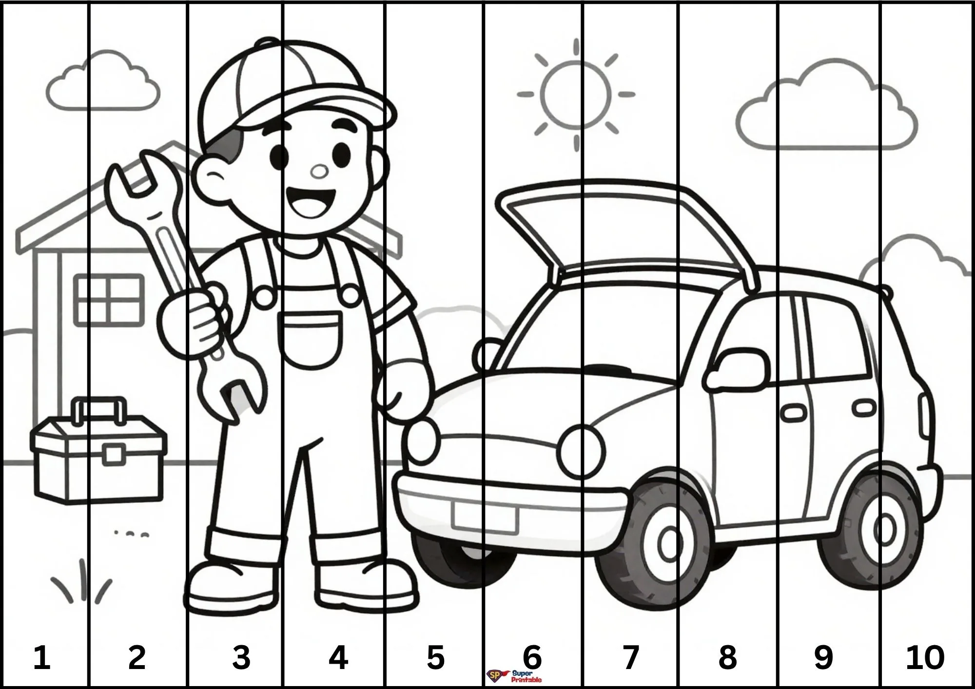 Community Helper Cut and Color 10