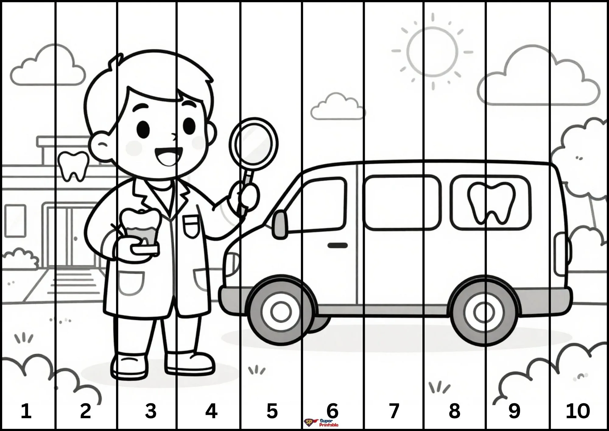 Community Helper Cut and Color 11
