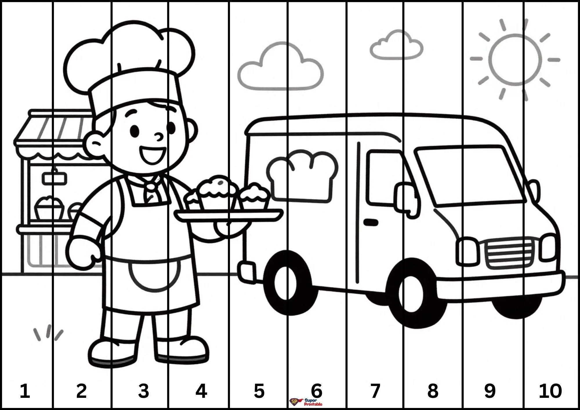 Community Helper Cut and Color 8