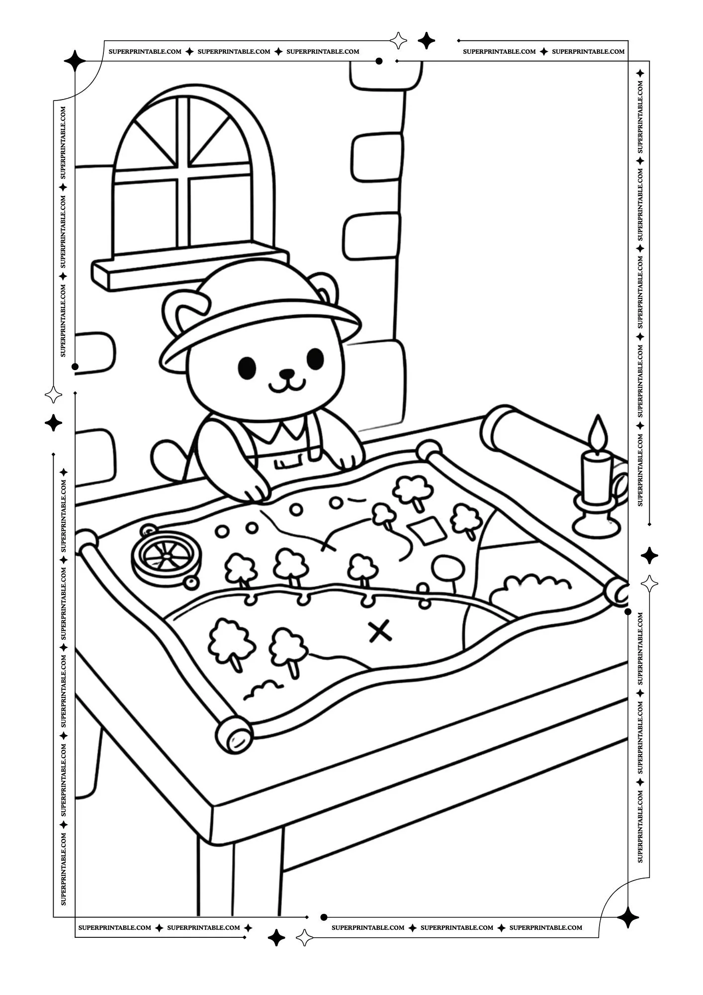 Cozy Castle Coloring Pages 5