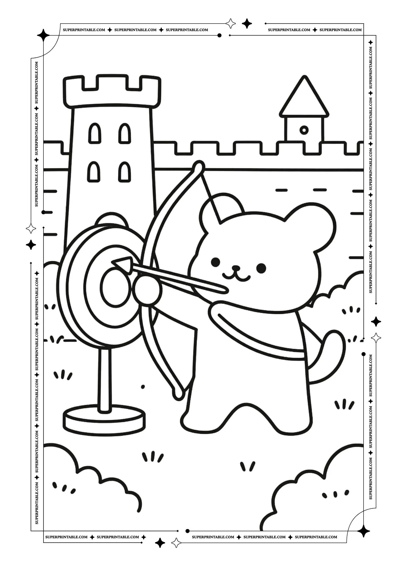 Cozy Castle Coloring Pages 8