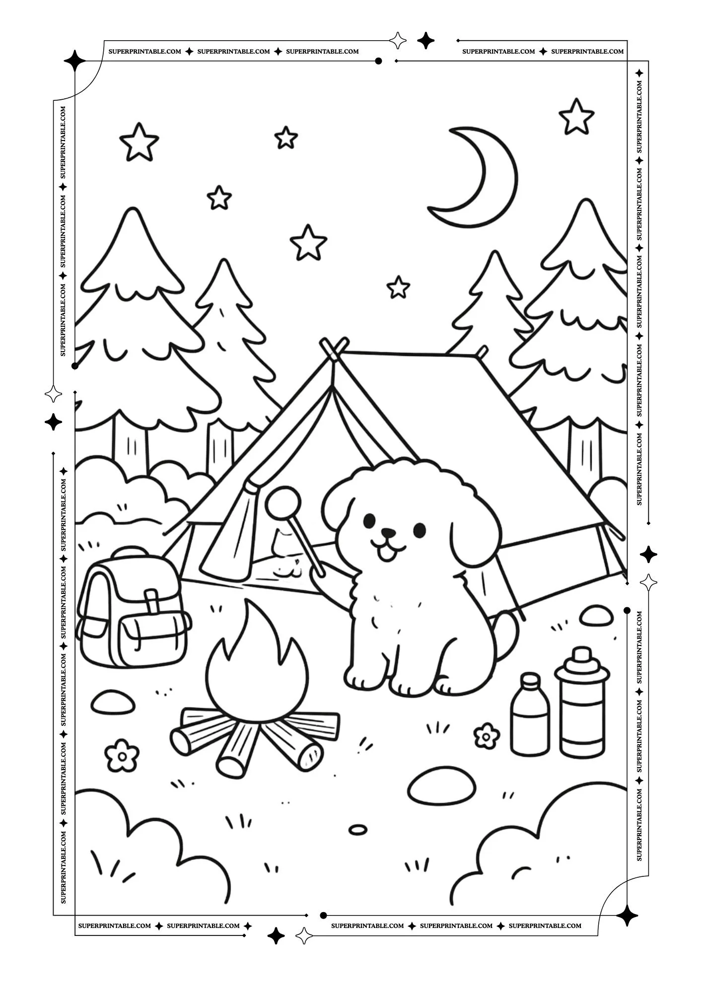 Cute Pet Coloring Pages 7