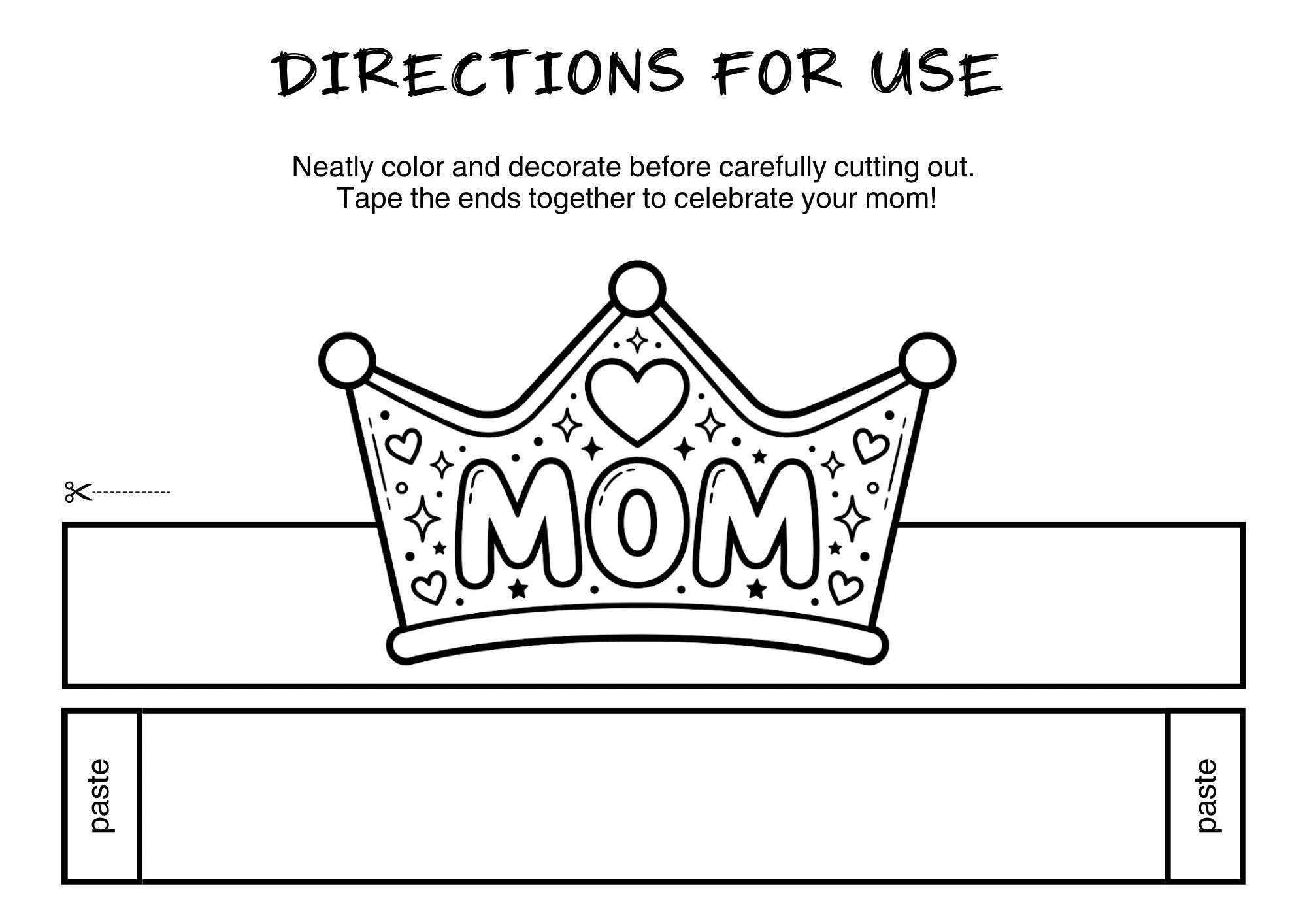 DIY Headband Mother's Day Crown Craft 1