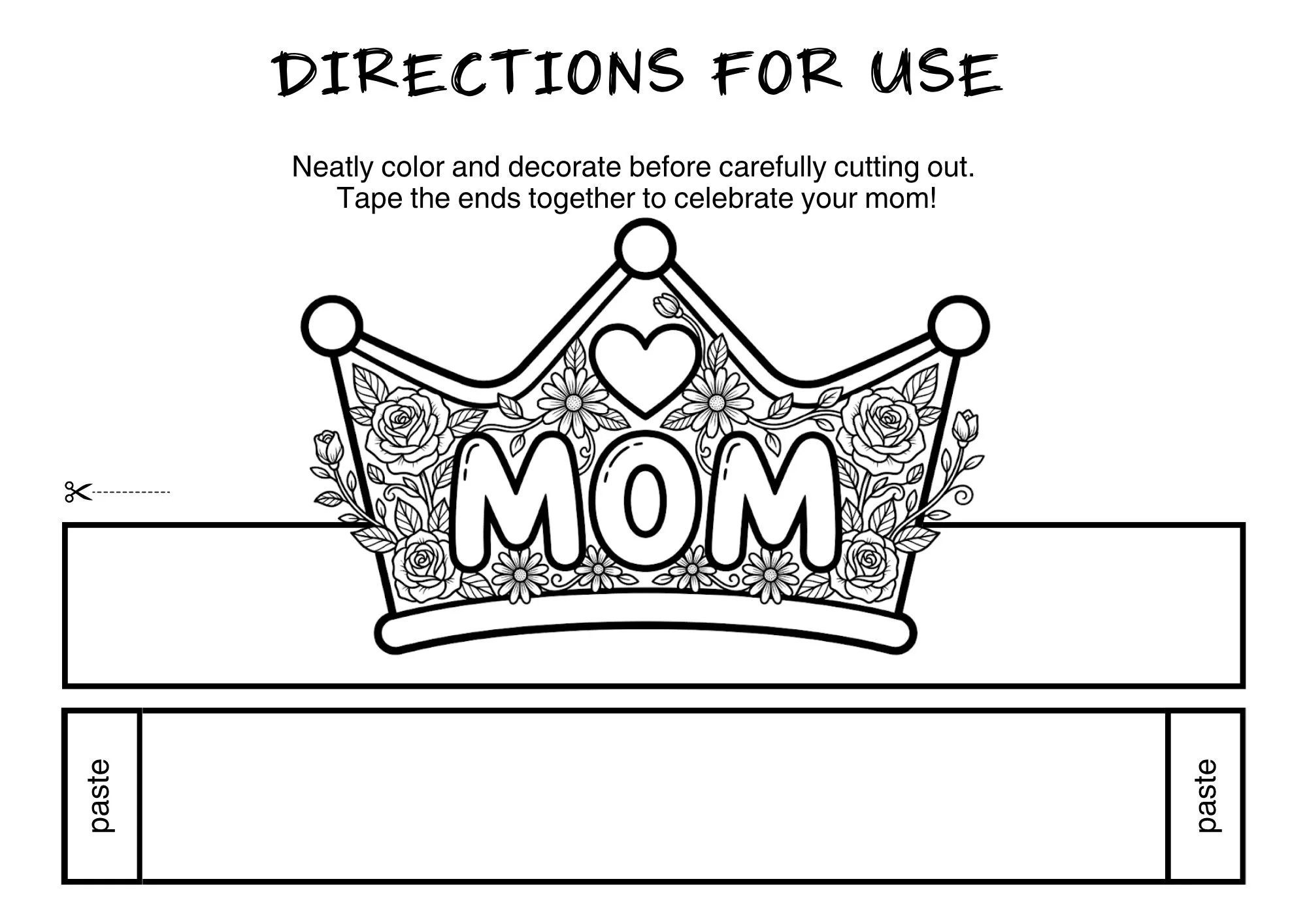 DIY Headband Mother's Day Crown Craft 2