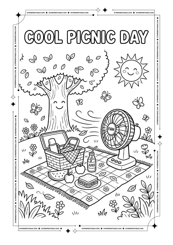 Desk Fans Coloring Pages 1