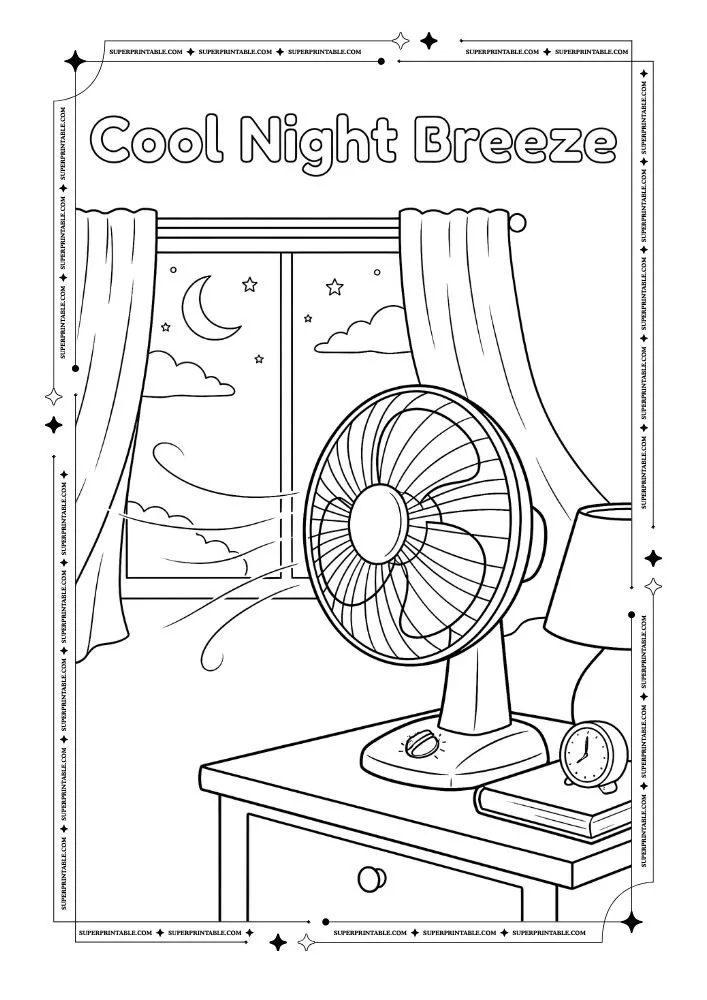 Desk Fans Coloring Pages 10