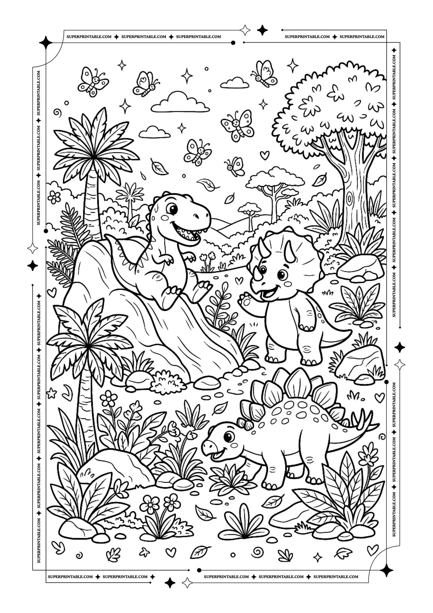 Dinosaur Coloring Pages 1