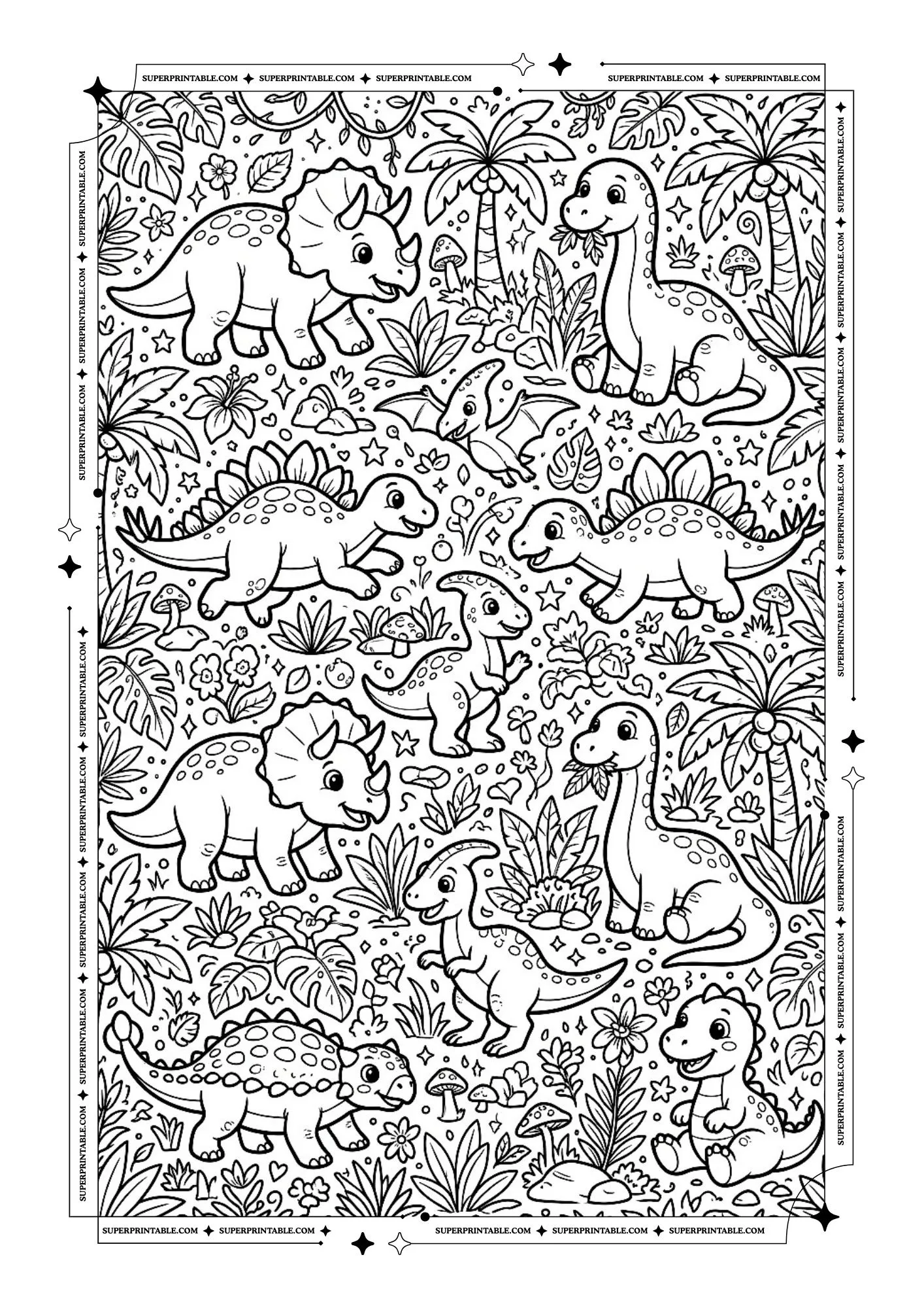 Dinosaur Coloring Pages 2