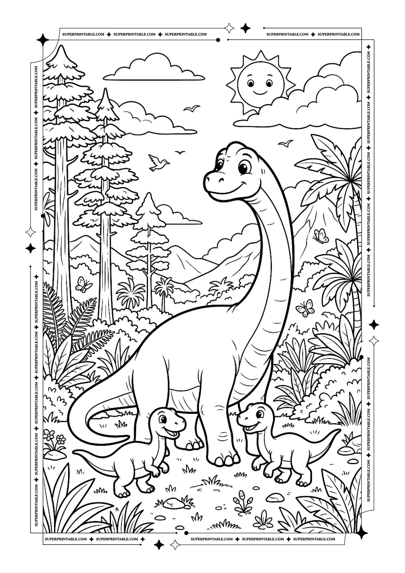 Dinosaur Coloring Pages 3