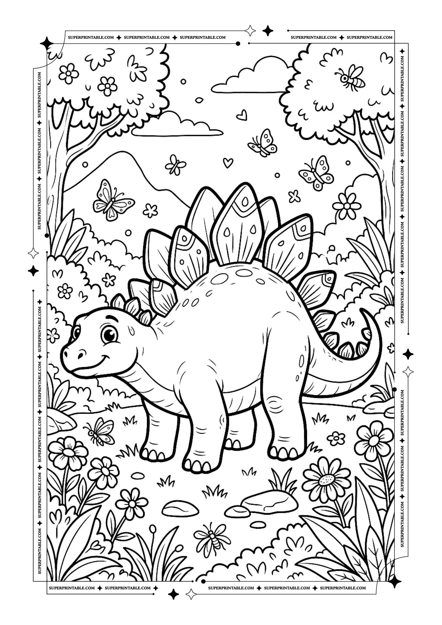 Dinosaur Coloring Pages 4
