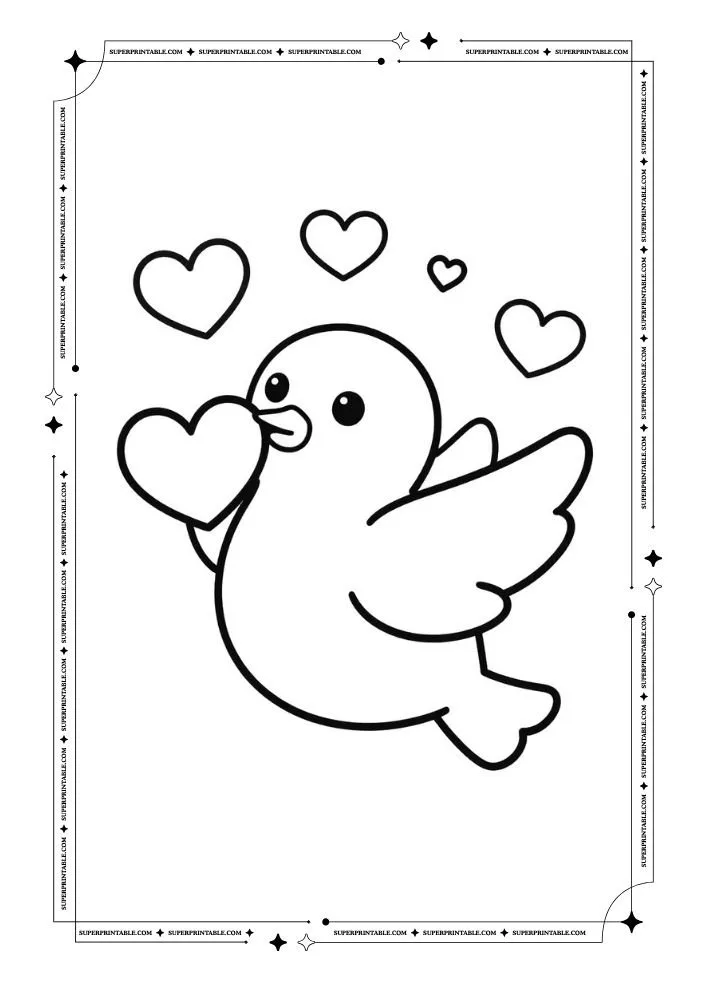 Dove Coloring Pages 13