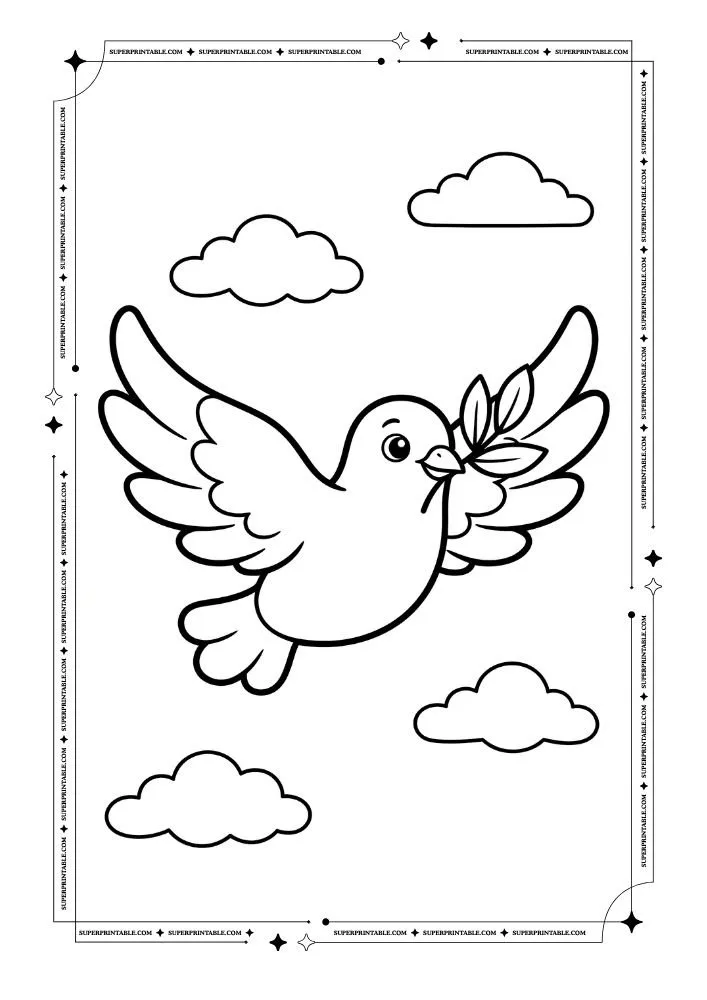 Dove Coloring Pages 18