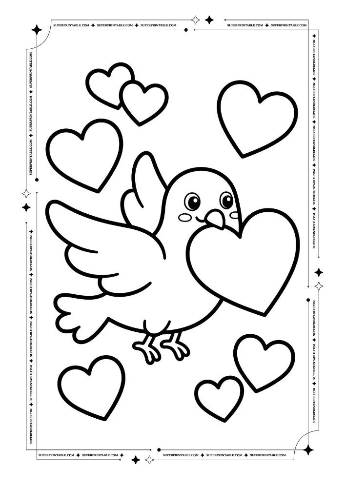 Dove Coloring Pages 19