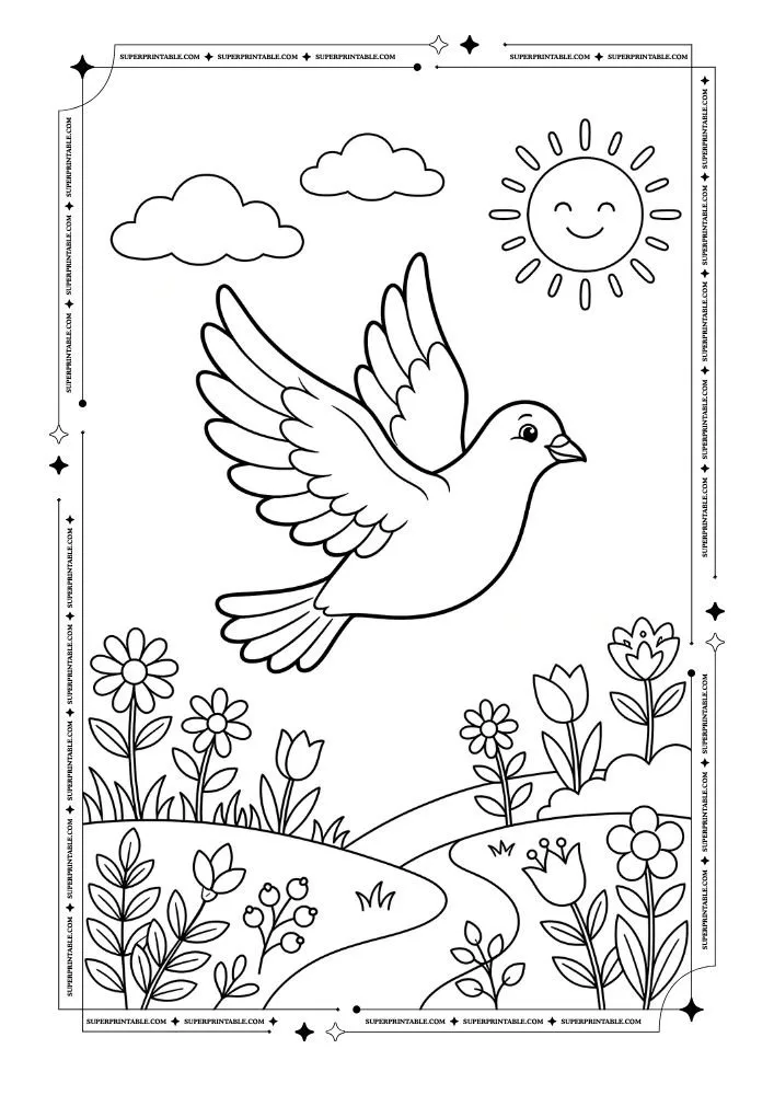 Dove Coloring Pages 27