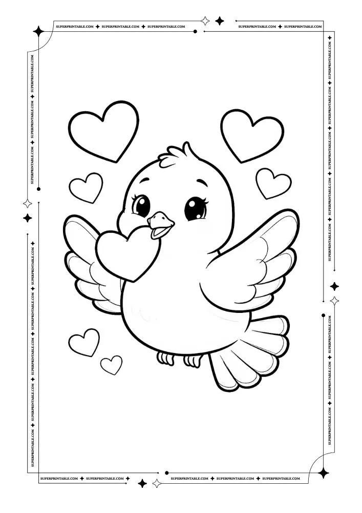 Dove Coloring Pages 5