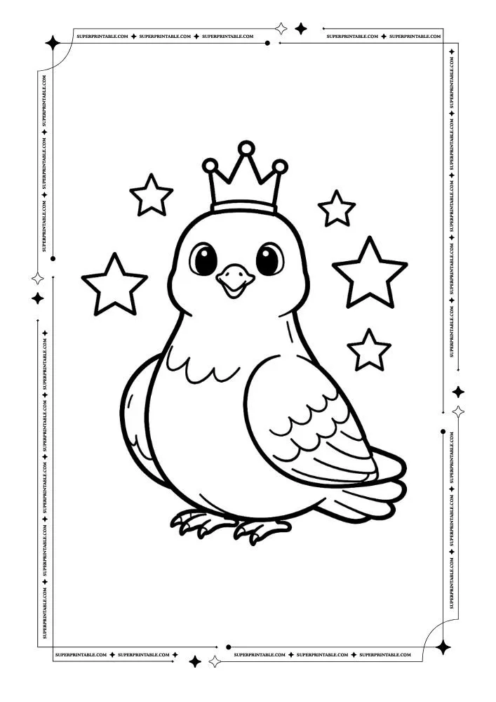 Dove Coloring Pages 8