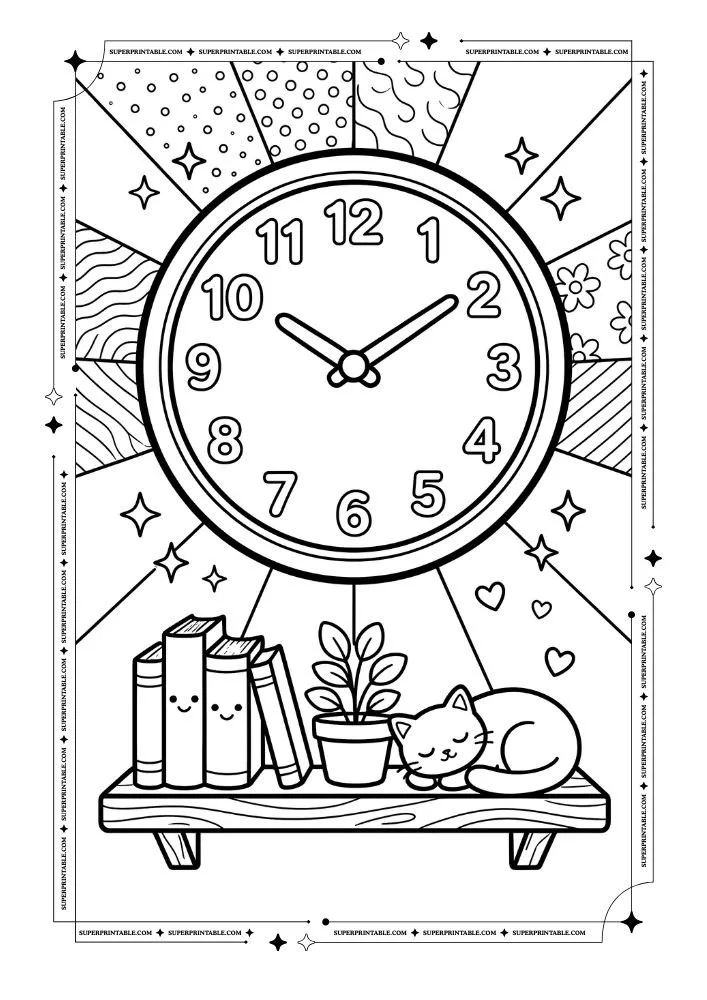 Dreamy Room Aesthetic Coloring Pages 2