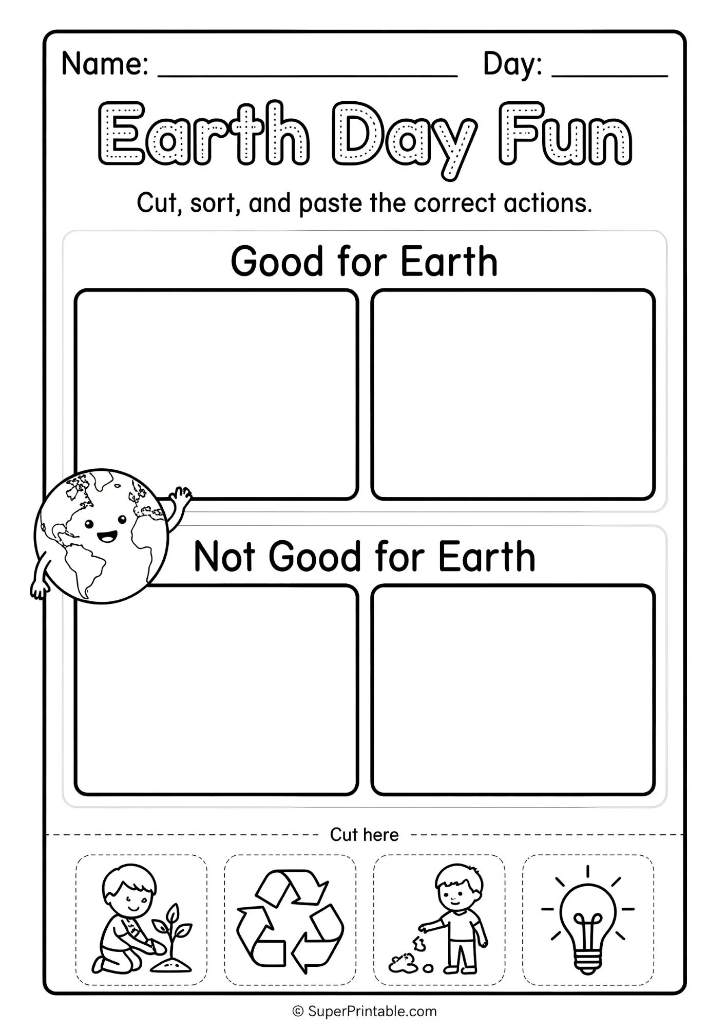 Earth Day Activity Worksheets for Kids 2
