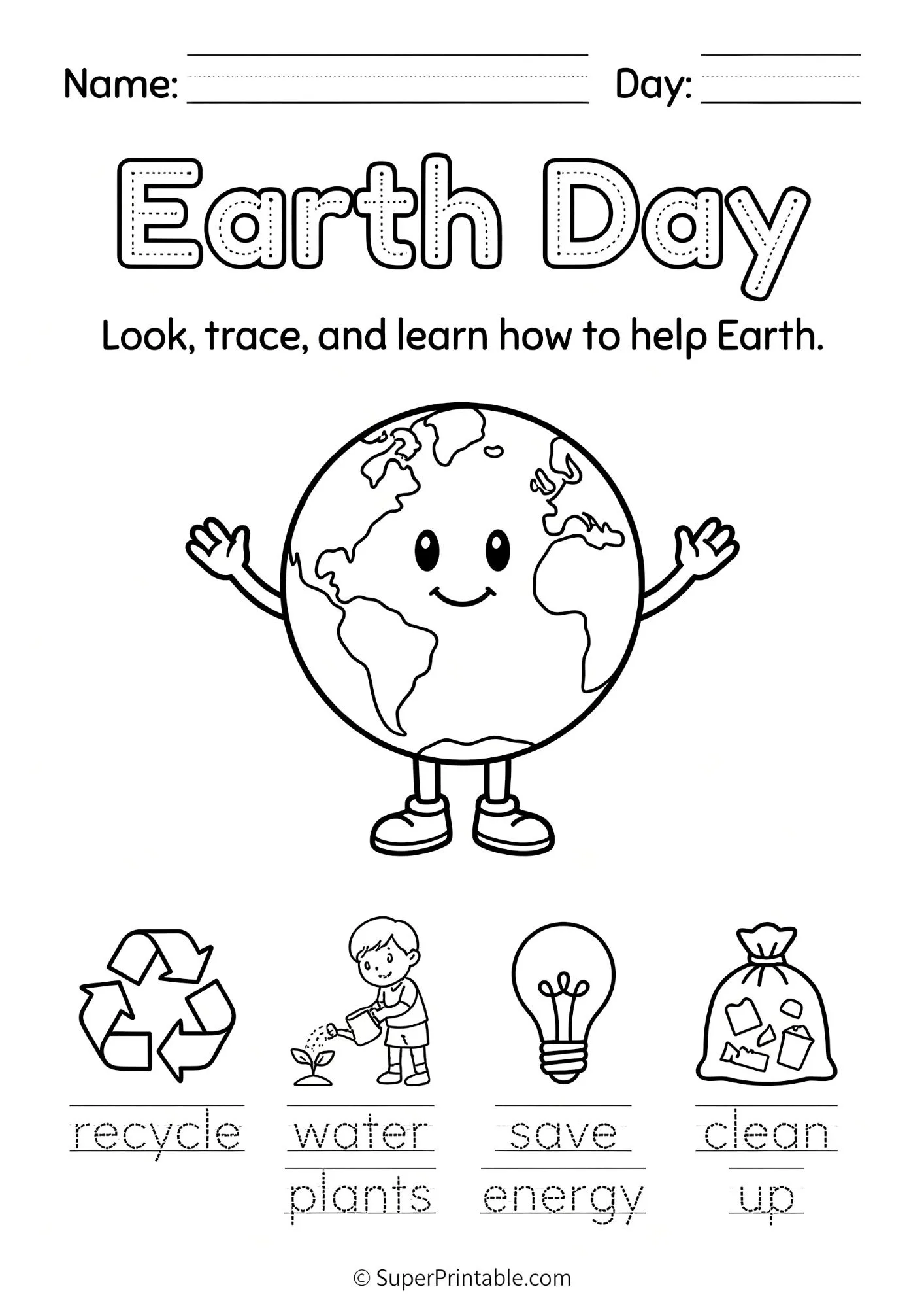 Earth Day Activity Worksheets for Kids 4