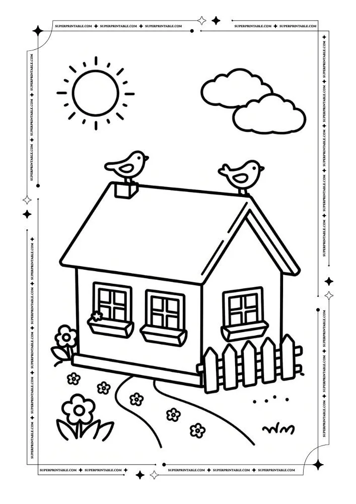 Easy Spring Coloring Pages 11