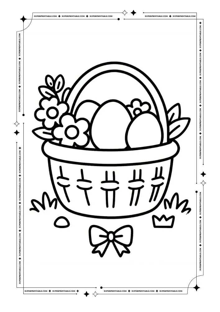 Easy Spring Coloring Pages 17