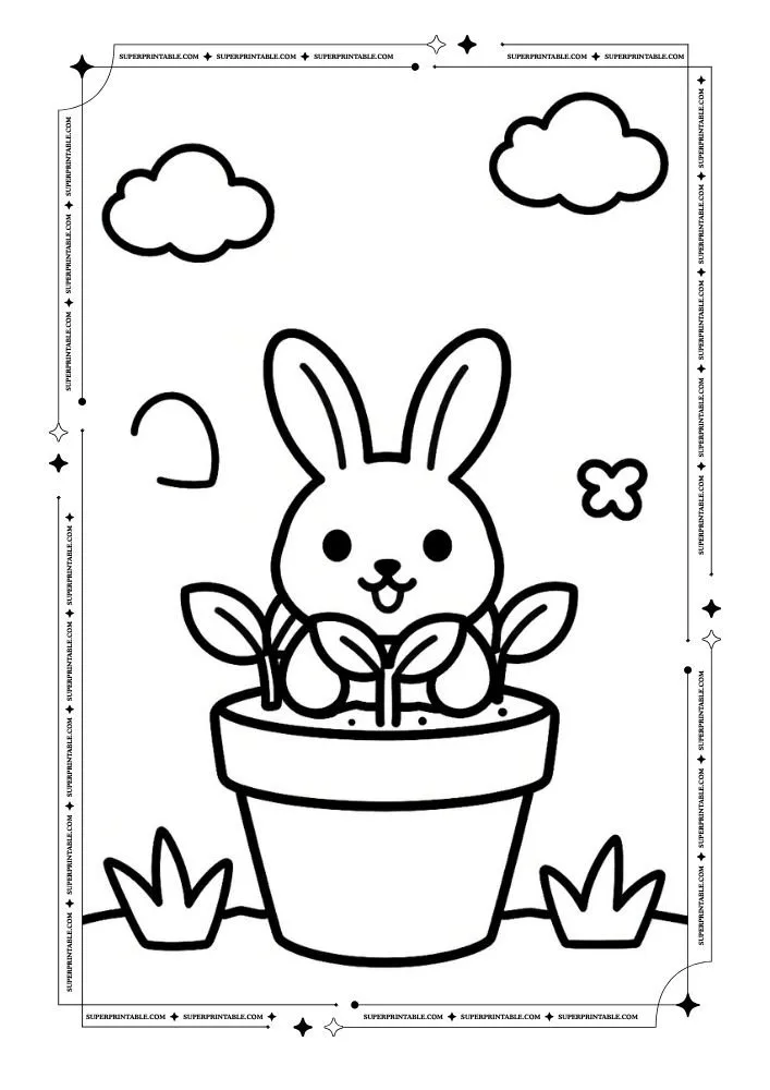 Easy Spring Coloring Pages 24