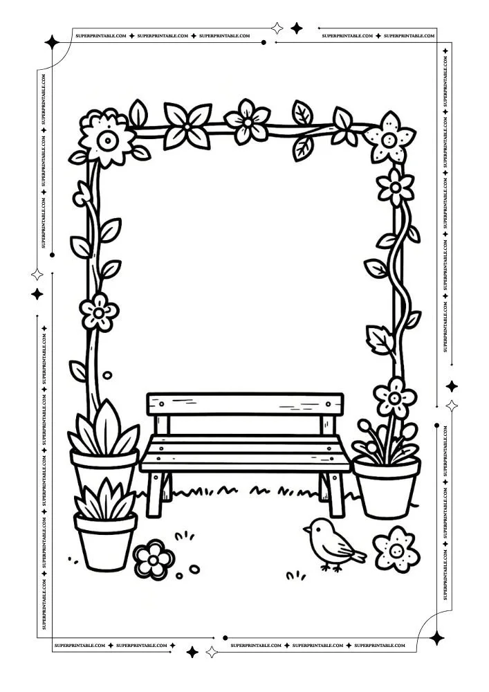 Easy Spring Coloring Pages 26