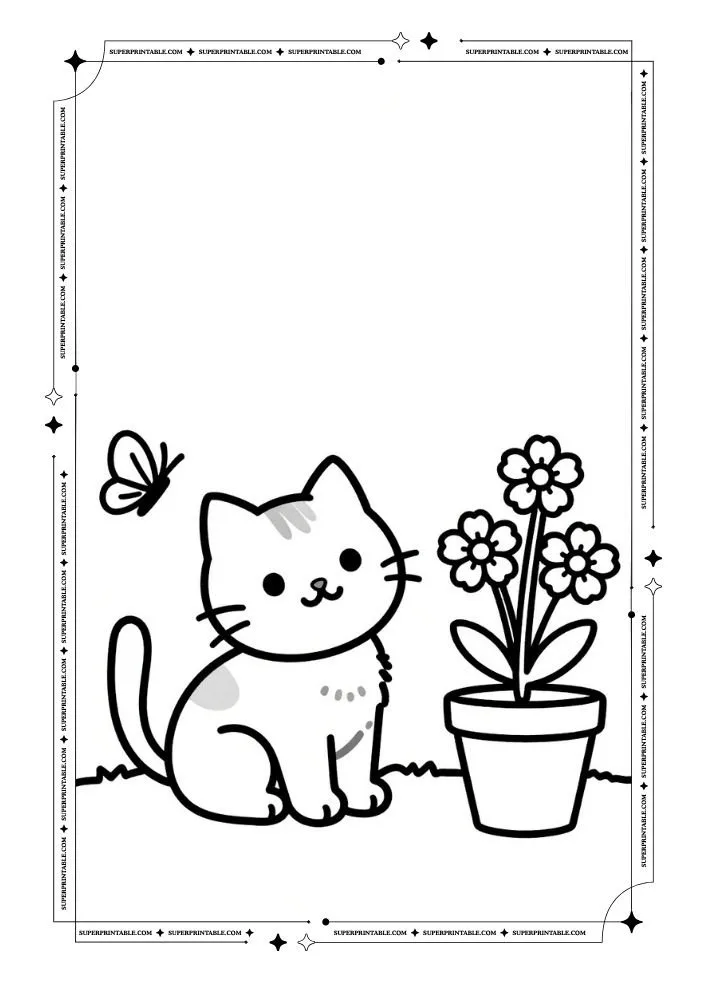 Easy Spring Coloring Pages 32
