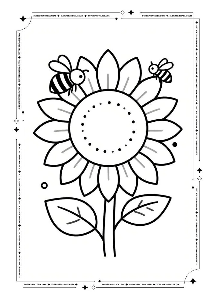 Easy Spring Coloring Pages 33
