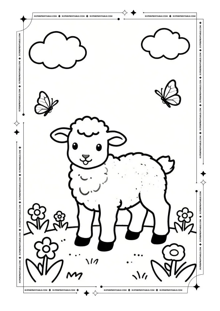 Easy Spring Coloring Pages 34