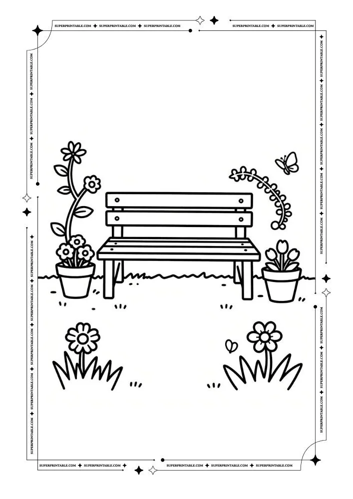 Easy Spring Coloring Pages 35