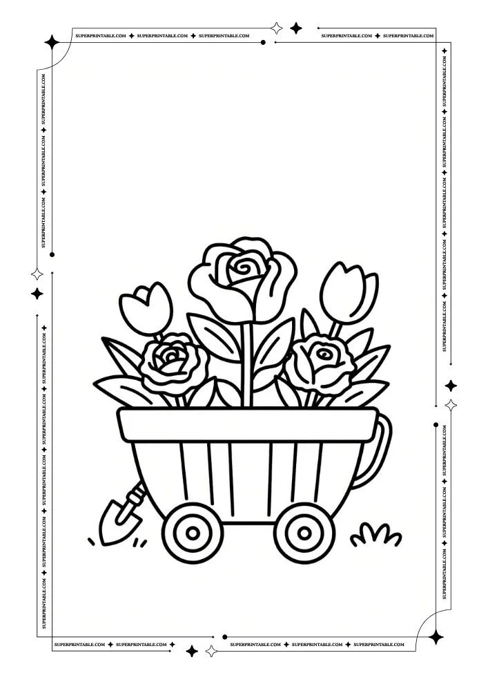 Easy Spring Coloring Pages 37