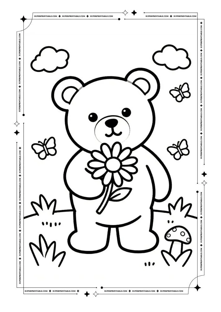 Easy Spring Coloring Pages 39