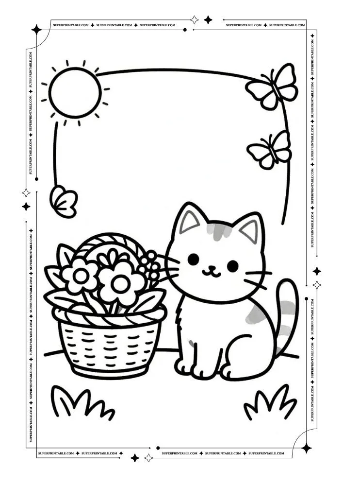 Easy Spring Coloring Pages 40