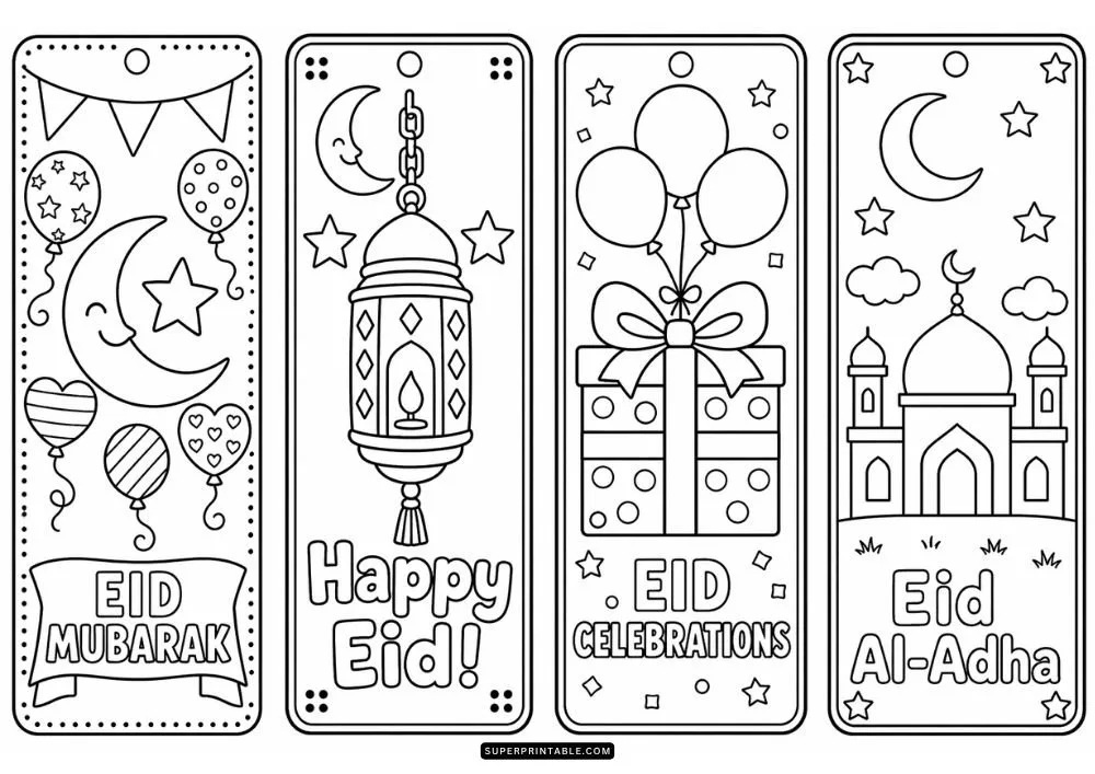 Eid Al-Adha Bookmarks Coloring Pages 1