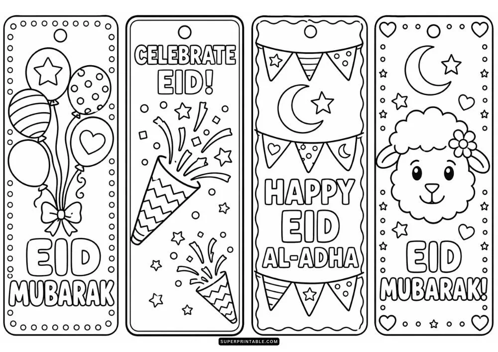 Eid Al-Adha Bookmarks Coloring Pages 3