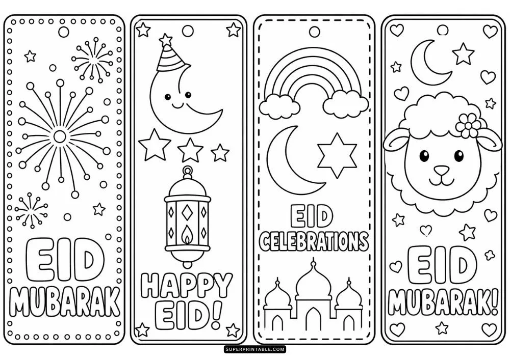 Eid Al-Adha Bookmarks Coloring Pages 4
