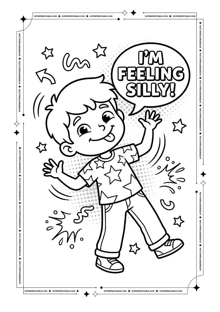 Feelings Emotions Pop Art Coloring Pages 2