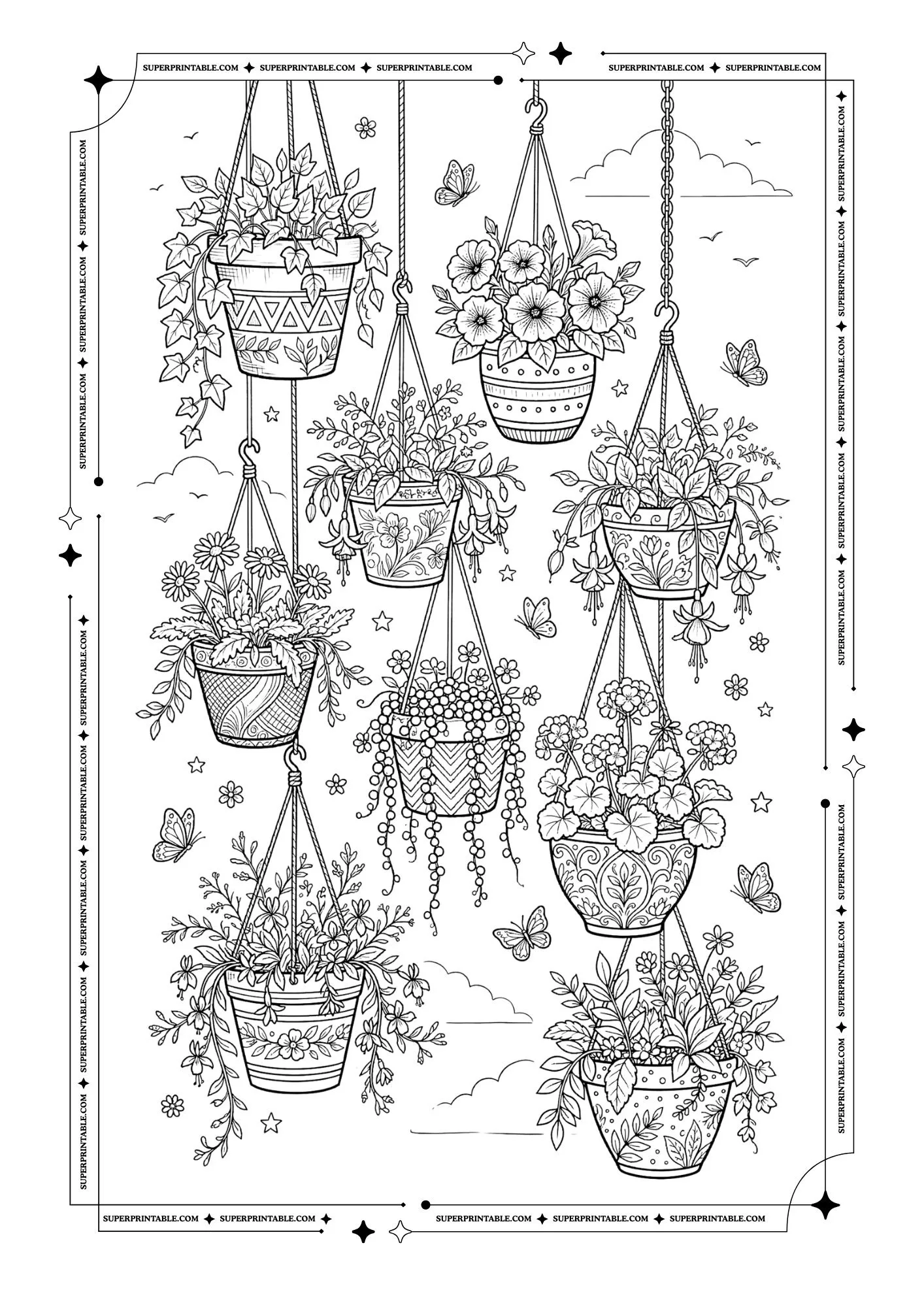 Flower Coloring Pages 2