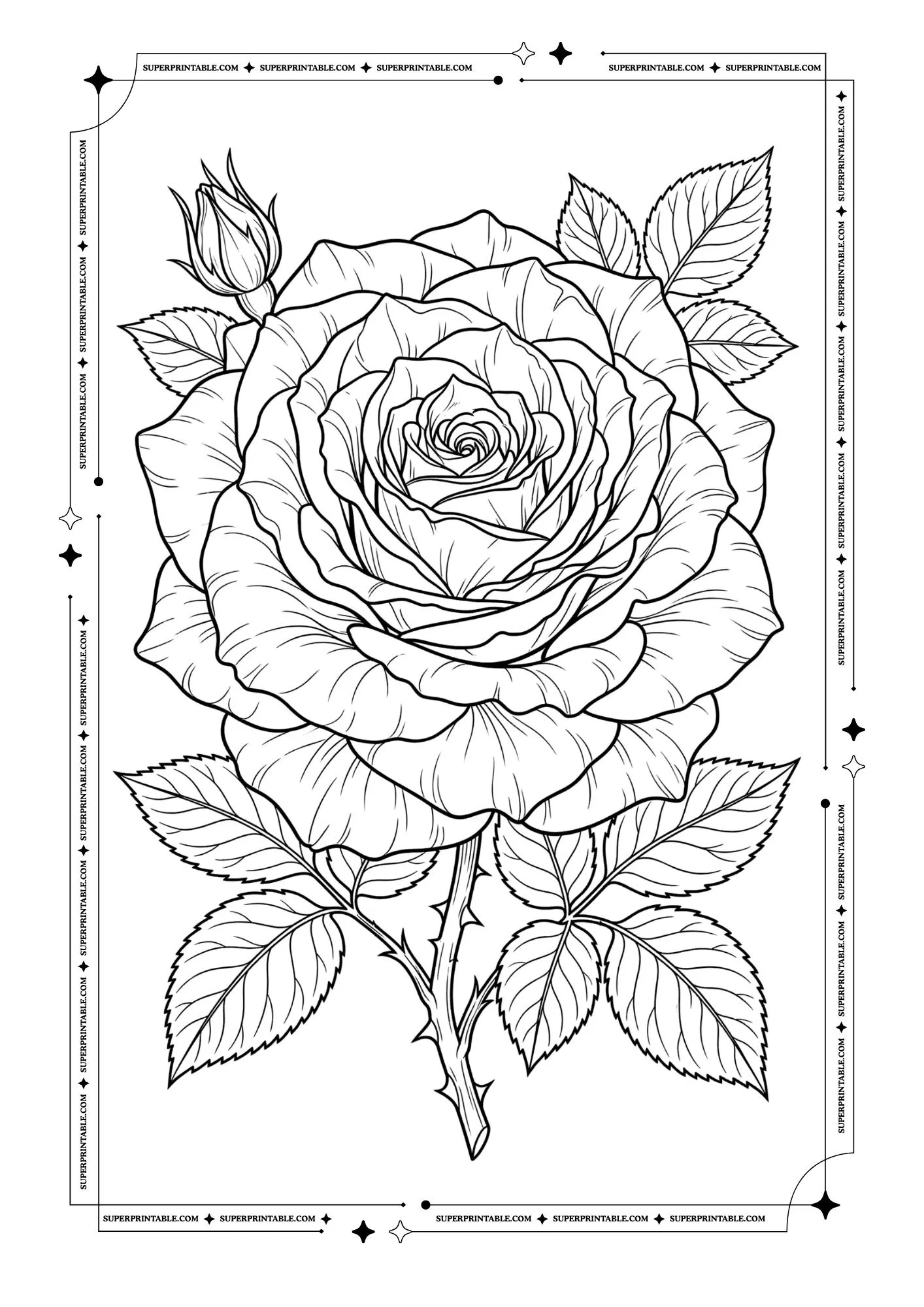 Flower Coloring Pages 5