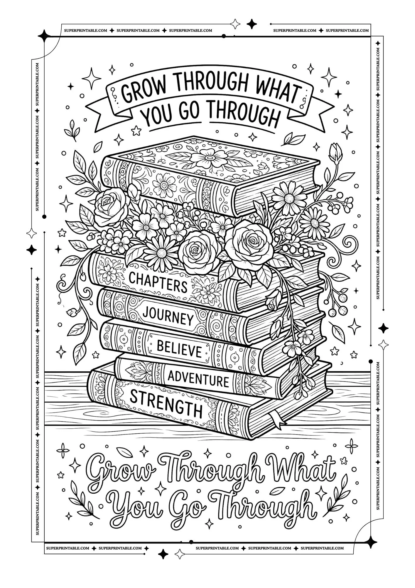 Flower Coloring Pages 6
