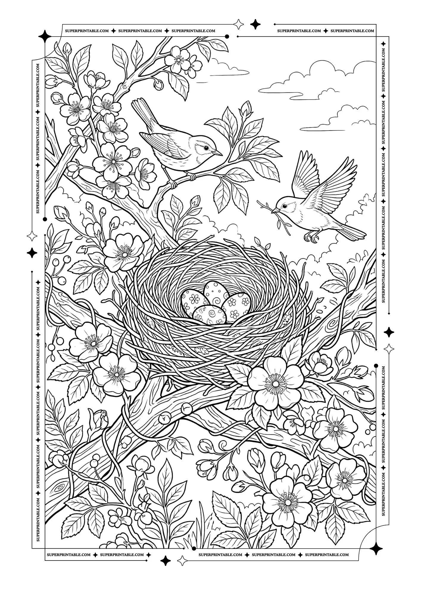 Flower Coloring Pages 8