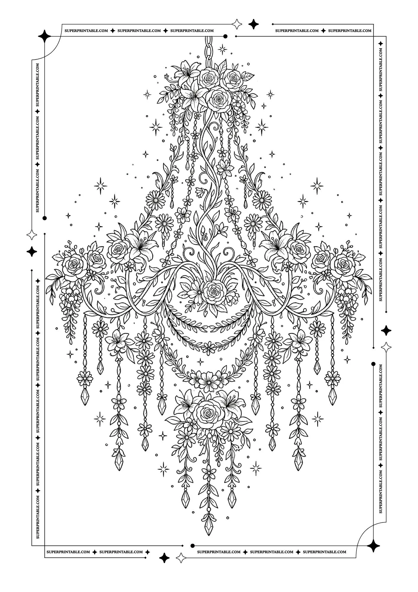 Flower Coloring Pages 9